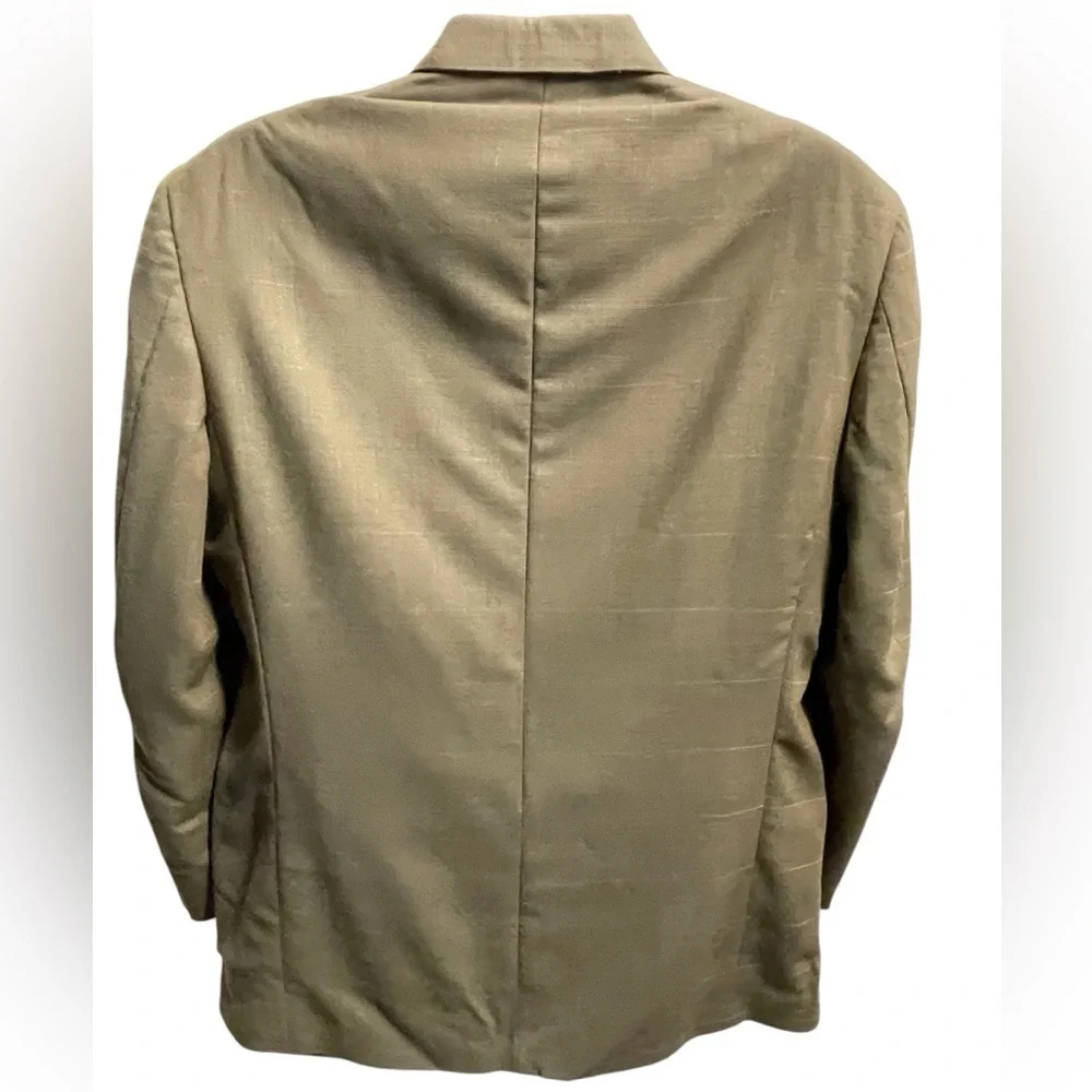 🤎🤍Daniel Hechter Paris 100% wool Olive Men's Blazer size 42R. GORGEOUS QUALITY